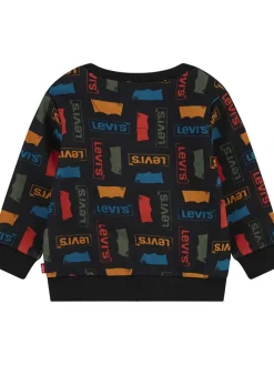 Sweatshirt zwart/meerkleurig
