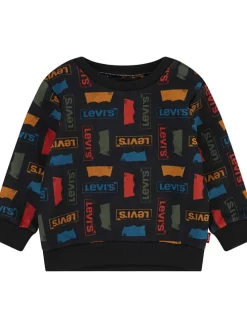 Sweatshirt zwart/meerkleurig