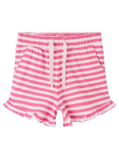 Sweatshort "Junni" roze/crème
