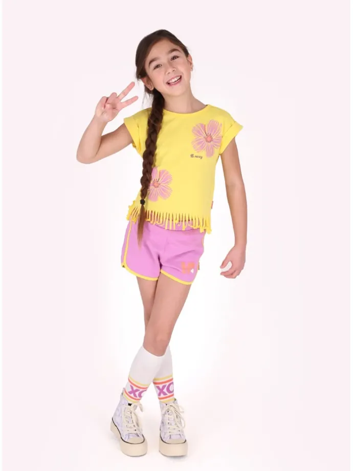Sweatshort "Pattia" paars