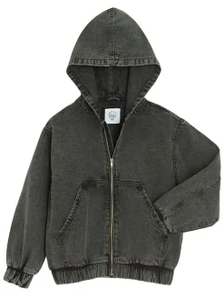 Sweatvest antraciet