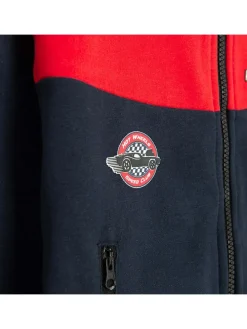 Sweatvest donkerblauw/rood