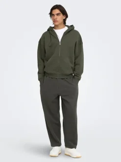 Sweatvest kaki