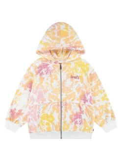 Sweatvest wit/geel