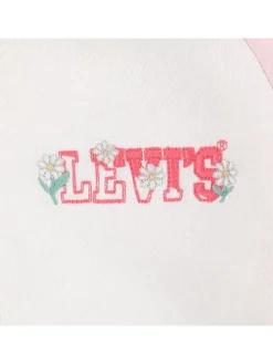 Sweatvest wit/roze