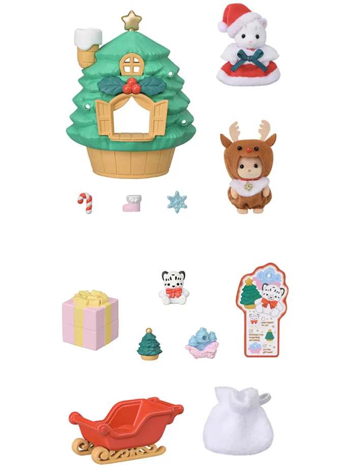 Sylvanian Families-accessoires "Baby Santa's Kersthuis" - vanaf 3 jaar