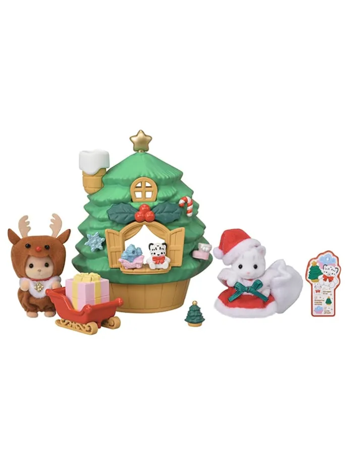 Sylvanian Families-accessoires "Baby Santa's Kersthuis" - vanaf 3 jaar