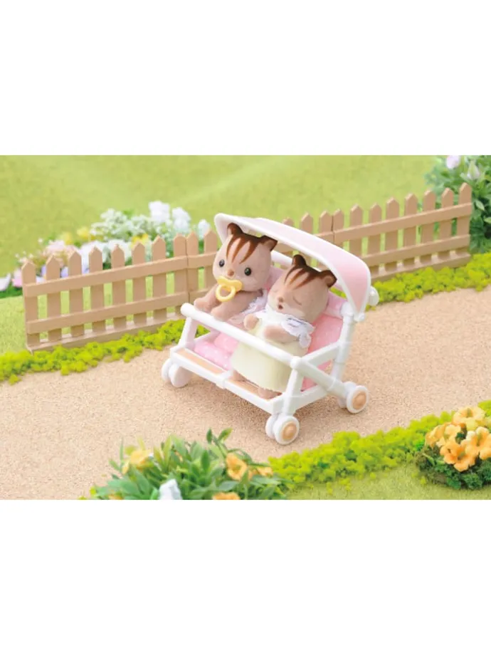 Sylvanian Families-accessoires "Tweelingkinderwagen" - vanaf 3 jaar