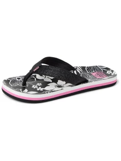 Teenslippers "Ahi" zwart