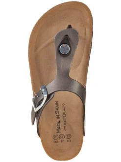 Teenslippers antraciet