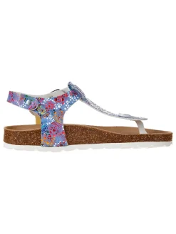 Teenslippers blauw/meerkleurig