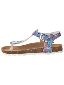 Teenslippers blauw/meerkleurig