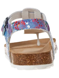 Teenslippers blauw/meerkleurig