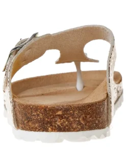 Teenslippers goudkleurig