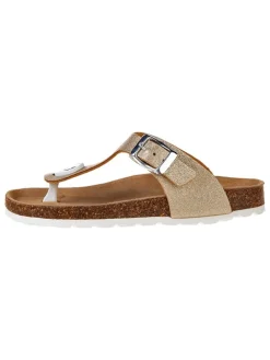Teenslippers goudkleurig