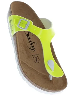 Teenslippers neongeel