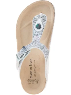Teenslippers wit/meerkleurig