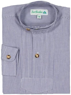Traditioneel blouse blauw/wit