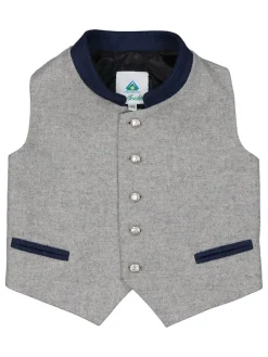 Traditioneel gilet grijs/donkerblauw