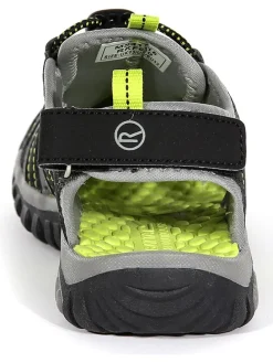 Trekkingsandalen zwart/groen