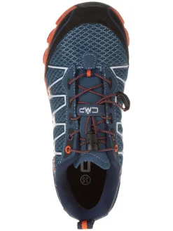 Trekkingschoenen donkerblauw/oranje
