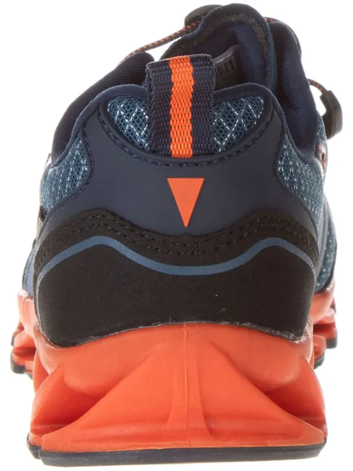 Trekkingschoenen donkerblauw/oranje