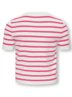Trui "Fie" wit/roze