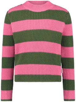 Trui "Kendall" roze/kaki