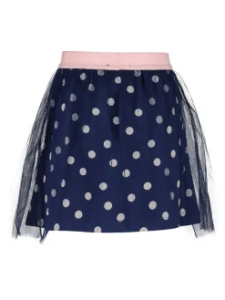 Tulerok donkerblauw/lichtroze