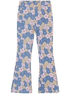 Uitlopende leggings lichtblauw