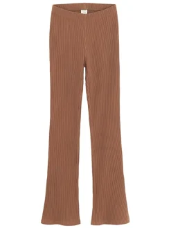 Uitlopende leggings lichtbruin