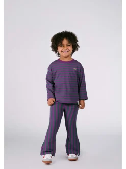 Uitlopende leggings "Nena" paars/groen