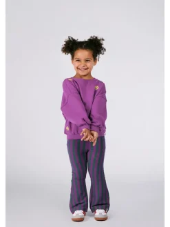 Uitlopende leggings "Nena" paars/groen