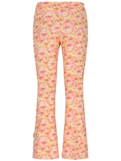 Uitlopende leggings "Phoebe" geel/oranje