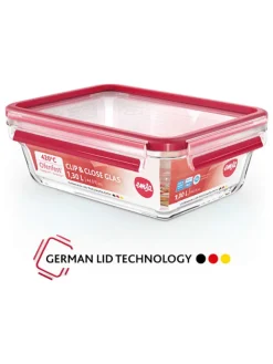Vershouddoos "Clip & Close" rood - 2 l