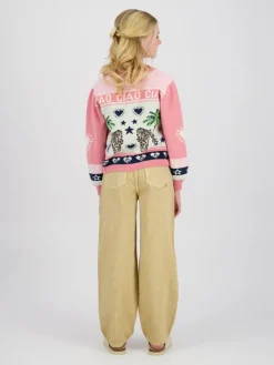 Vest lichtroze/beige