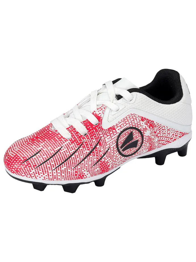 Voetbalschoenen voor gras "Vini" wit/rood