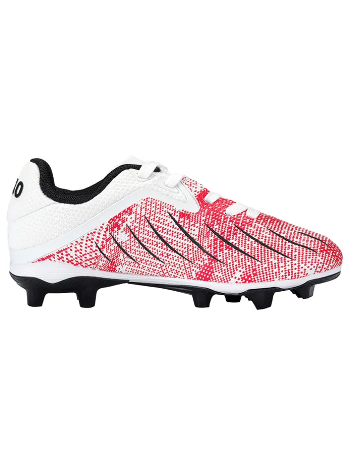 Voetbalschoenen voor gras "Vini" wit/rood