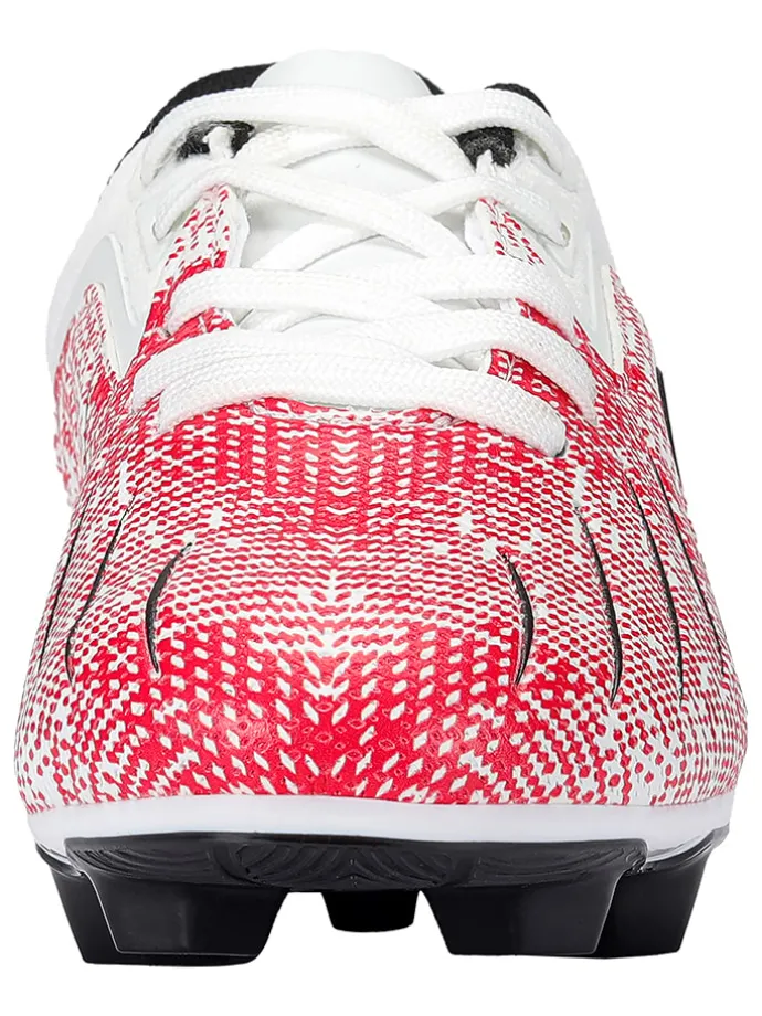 Voetbalschoenen voor gras "Vini" wit/rood