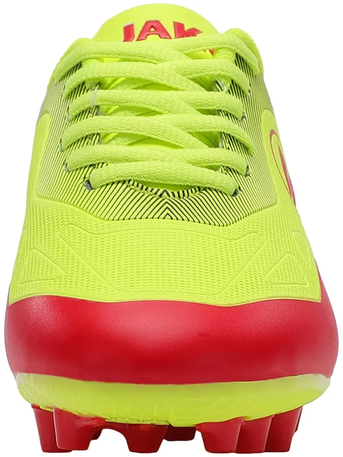 Voetbalschoenen voor (kunst)gras "Twist" geel/rood
