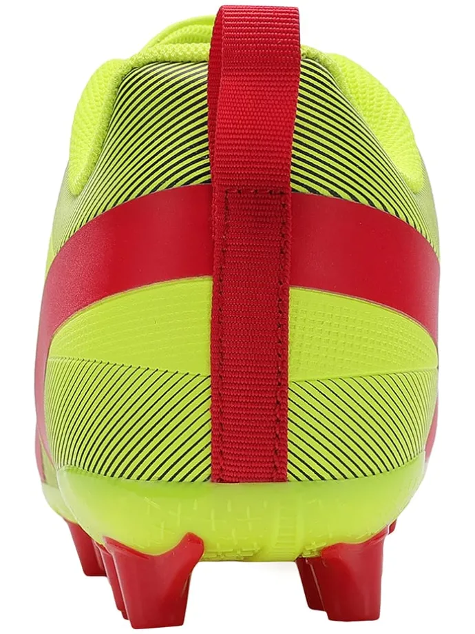 Voetbalschoenen voor (kunst)gras "Twist" geel/rood