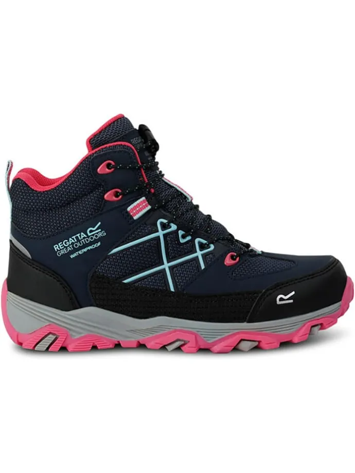 Wandelboots "Samaris III" donkerblauw/roze