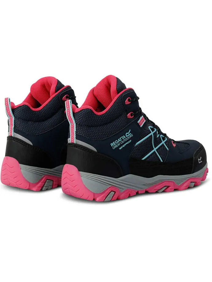Wandelboots "Samaris III" donkerblauw/roze