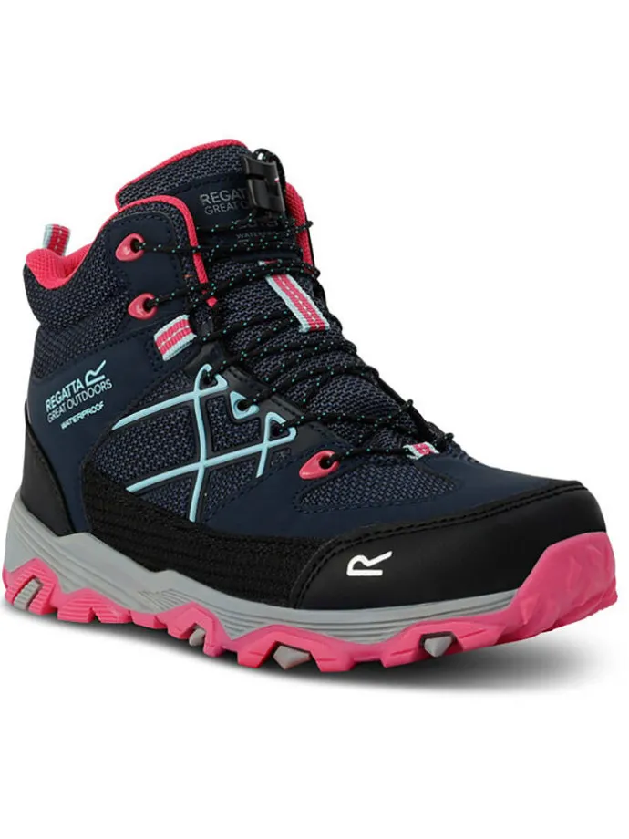 Wandelboots "Samaris III" donkerblauw/roze