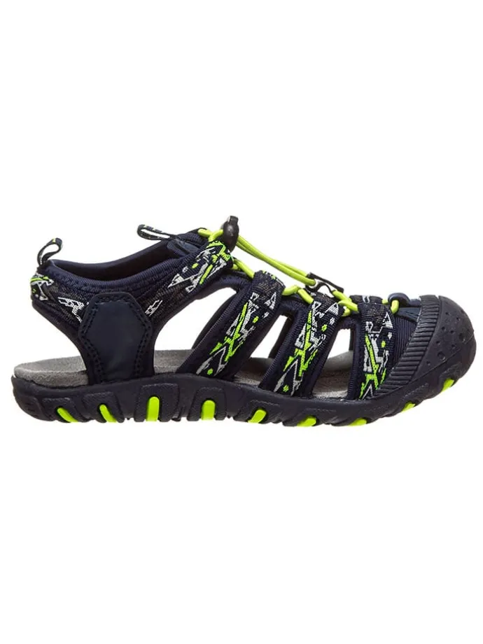 Wandel-enkelsandalen "Sahiph" donkerblauw/geel