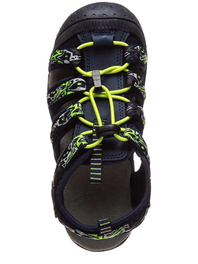 Wandel-enkelsandalen "Sahiph" donkerblauw/geel