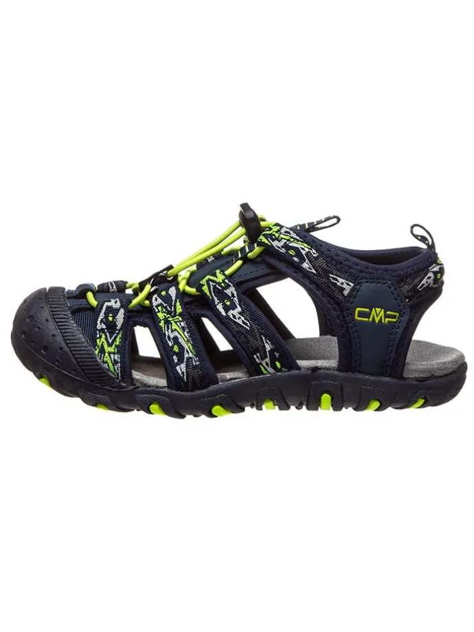 Wandel-enkelsandalen "Sahiph" donkerblauw/geel