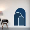 Wandsticker blauw - (B)70 x (H)100 cm