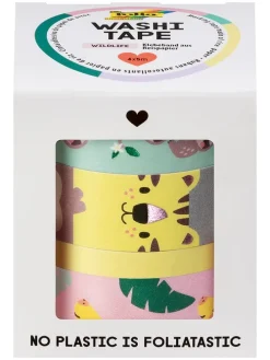 Washi tape "Wildlife" meerkleurig - vanaf 6 jaar