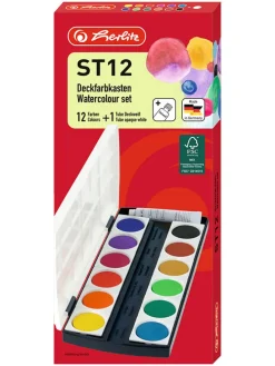 Waterverfset meerkleurig